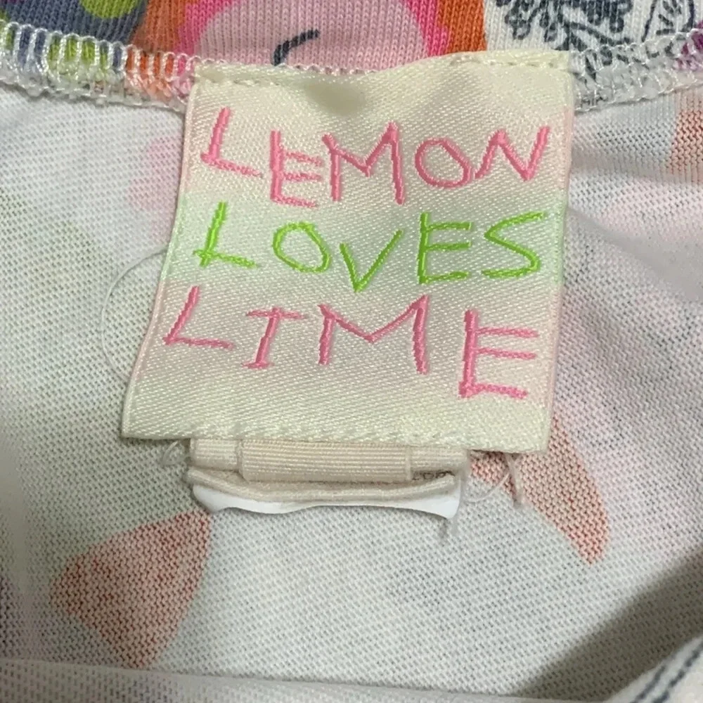 Lemon Loves Lime Girls Owl Print Cotton Skirt‎ White 5 Years